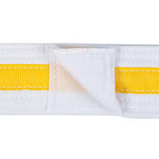 Adjustable Striped White Belt