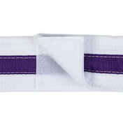 Adjustable Striped White Belt