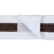 Adjustable Striped White Belt
