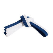 Double Wrap Two-Tone Belt White Blue