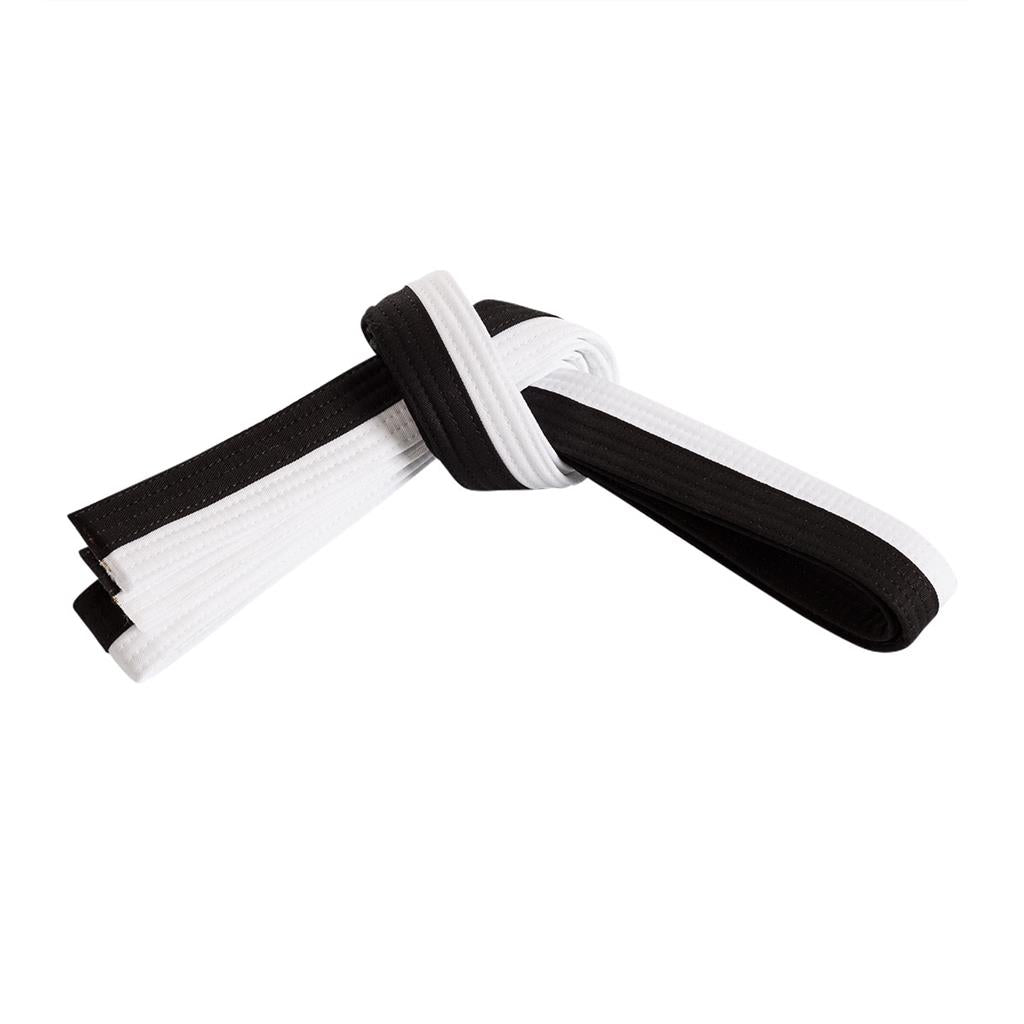 Double Wrap Two-Tone Belt 7 White Black