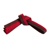 Double Wrap Two-Tone Belt Brown Red