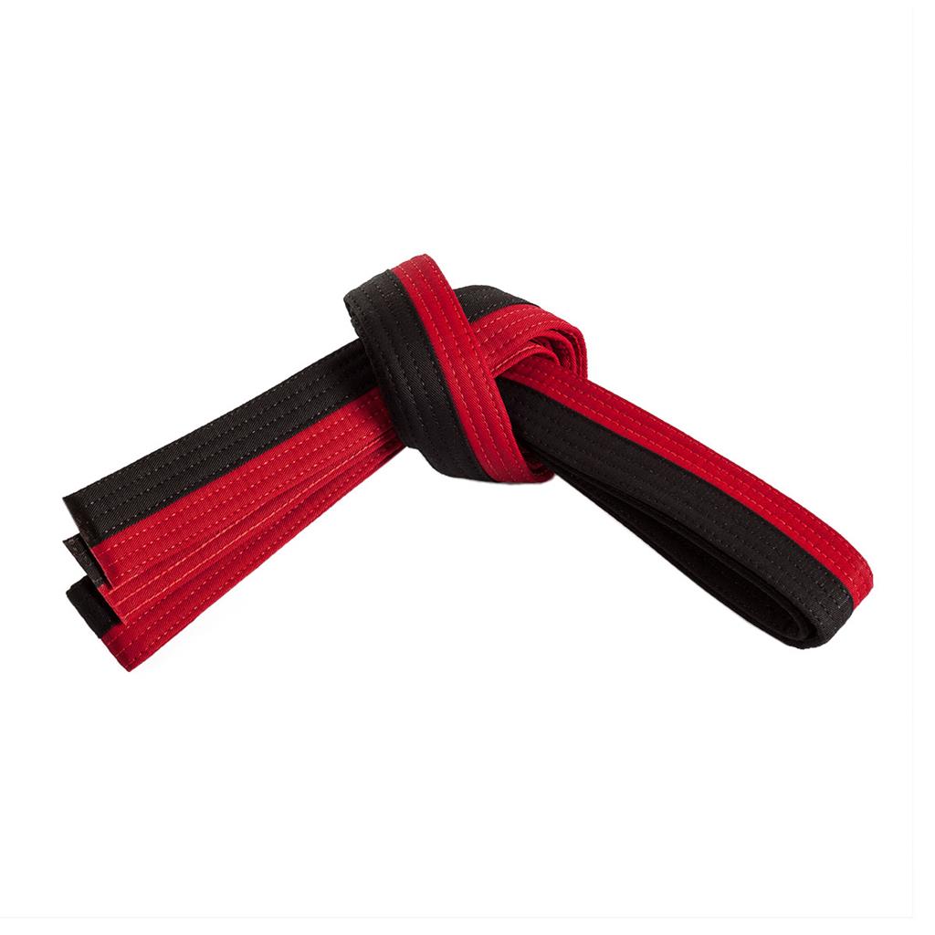 Double Wrap Two-Tone Belt Red Black