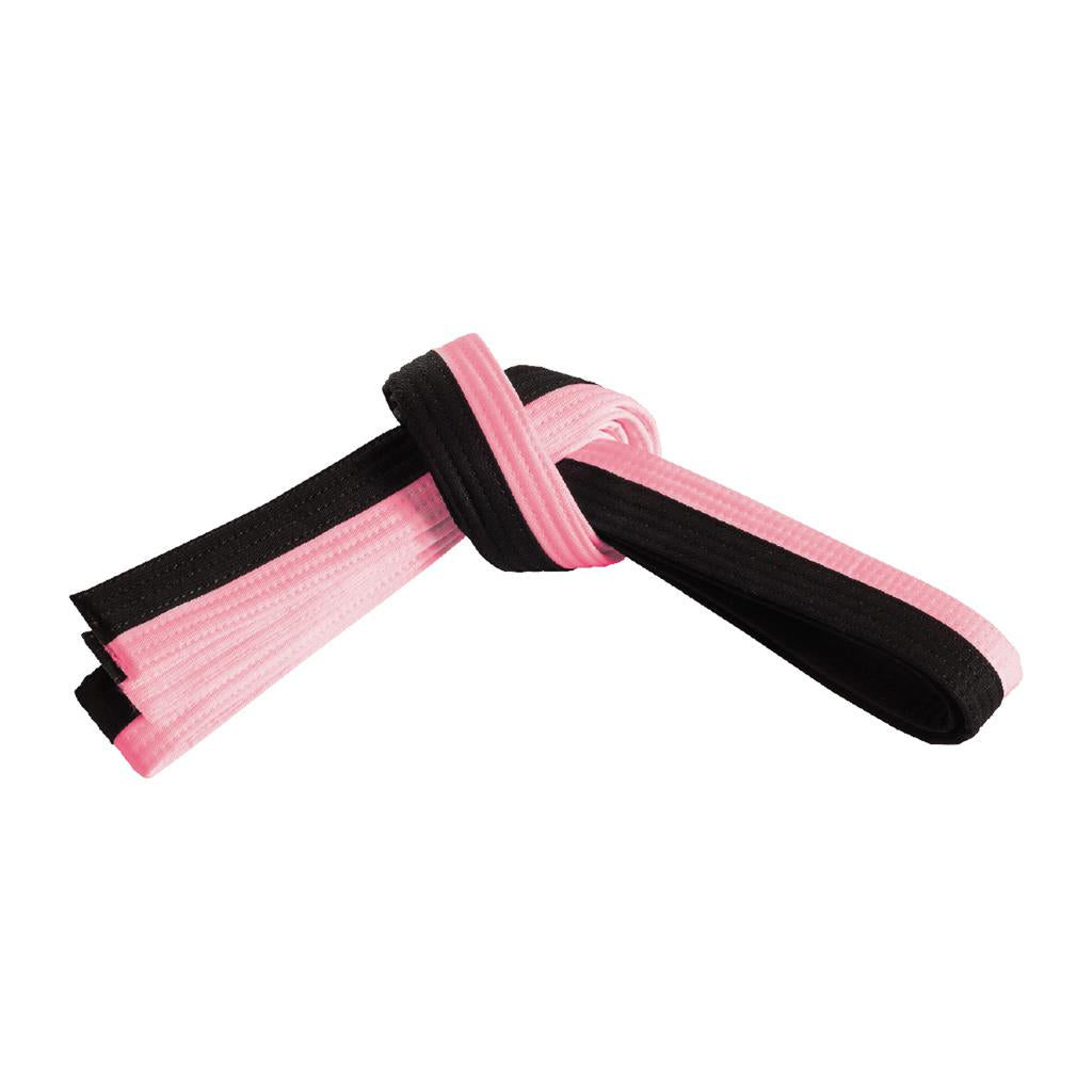 Double Wrap Two-Tone Belt Pink Black