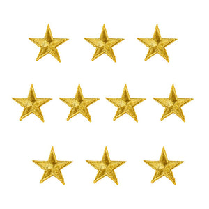 Star Patches - 10 Pack 1" Yellow