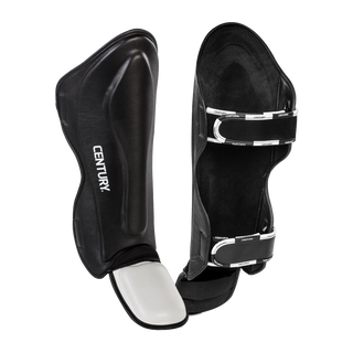 Creed Traditional Shin Instep Guards Black/White