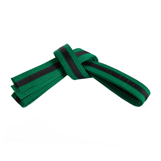 Double Wrap Black Striped Belt Green/Black