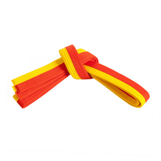 Double Wrap Two-Tone Belt - Additional Colors Yellow Orange