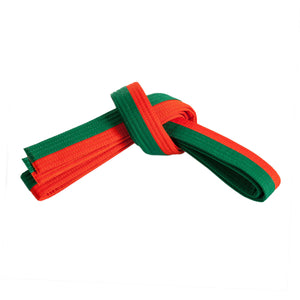 Double Wrap Two-Tone Belt - Additional Colors Orange/Green
