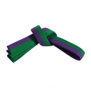 Double Wrap Two-Tone Belt - Additional Colors Green/Purple