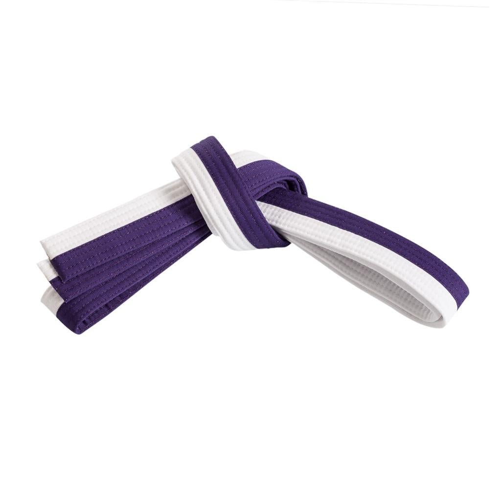 Double Wrap Two-Tone Belt White/Purple