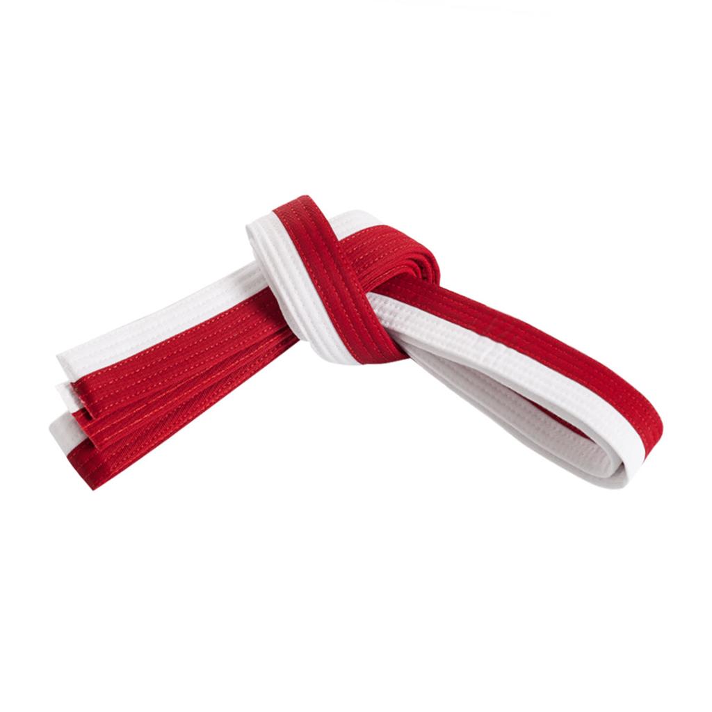 Double Wrap Two-Tone Belt 4 White/Red