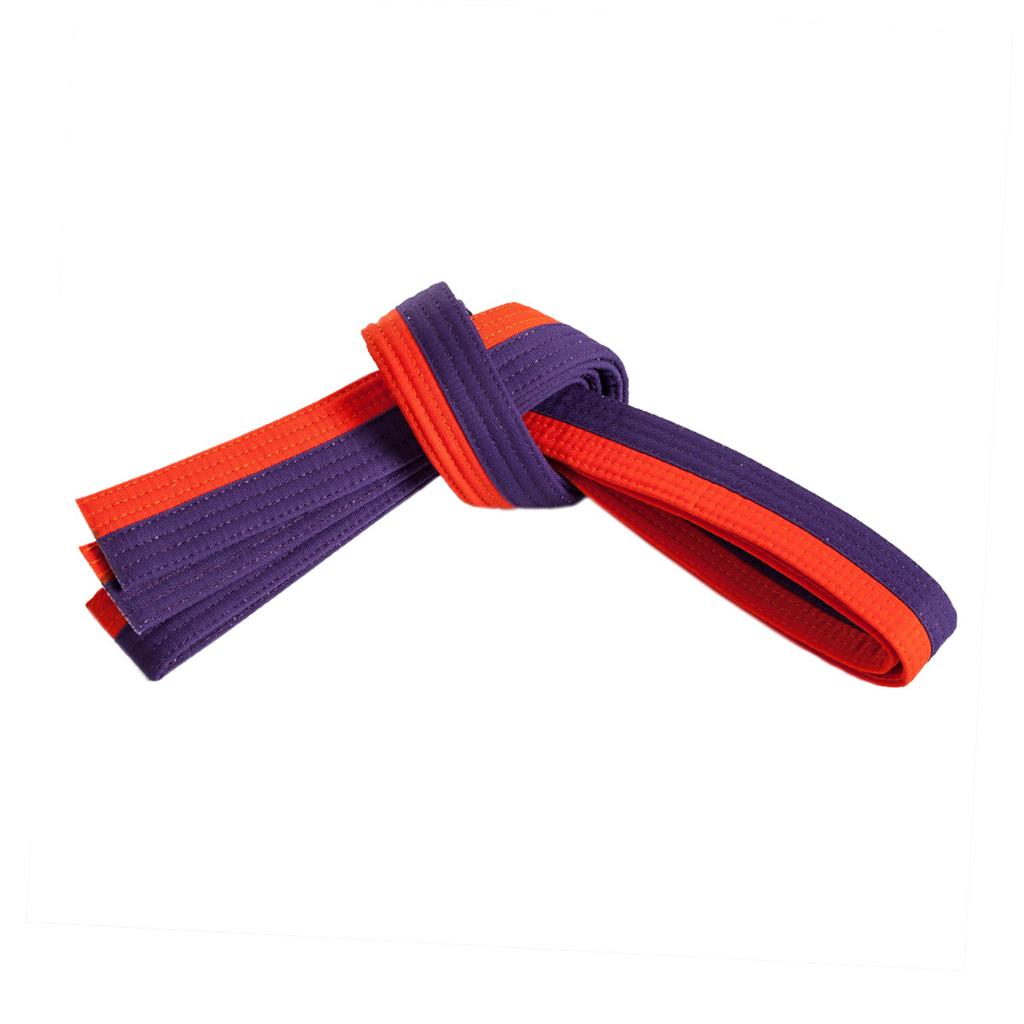 Double Wrap Two-Tone Belt Orange/Purple