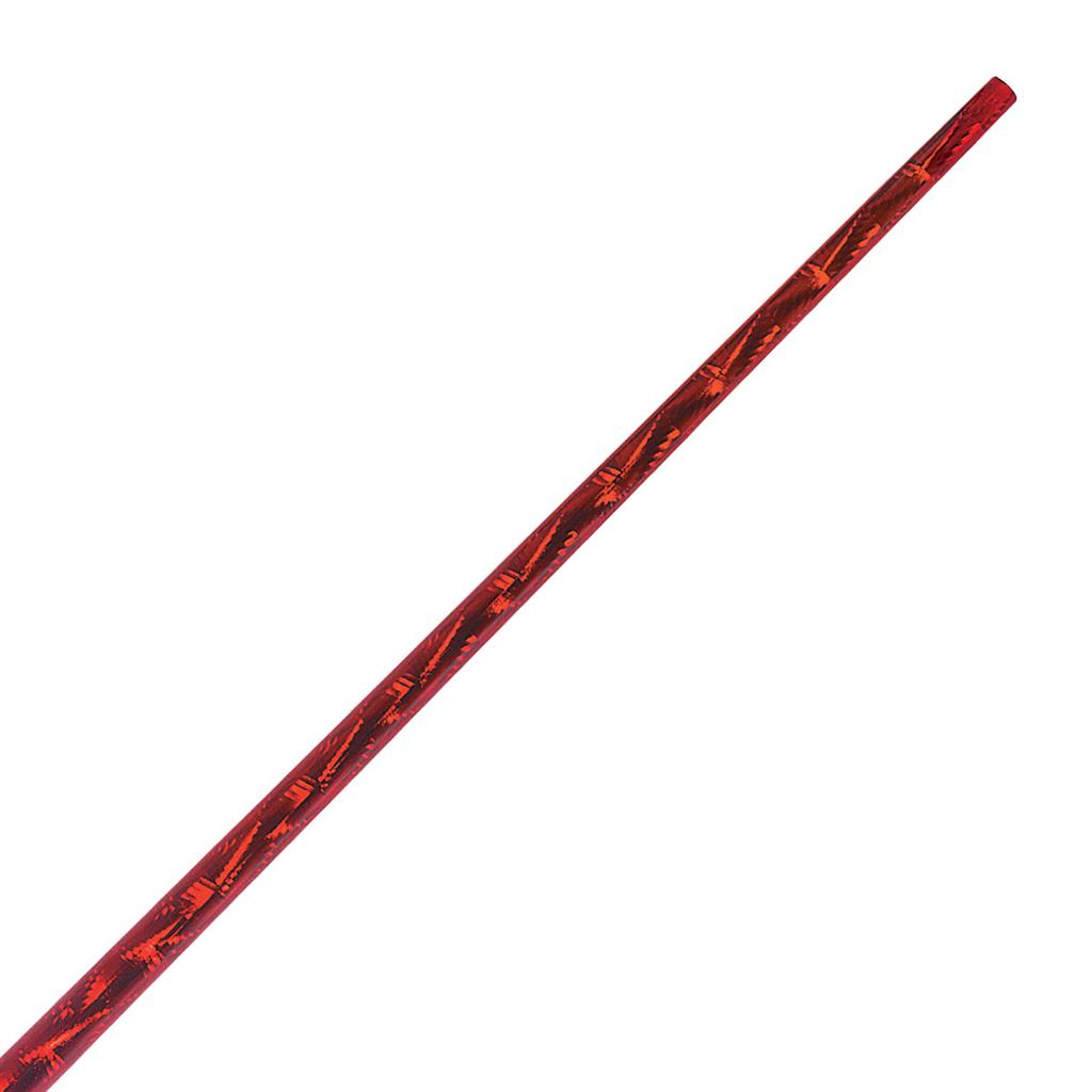 Tapered Holographic Graphite Prism Bo Staff Red
