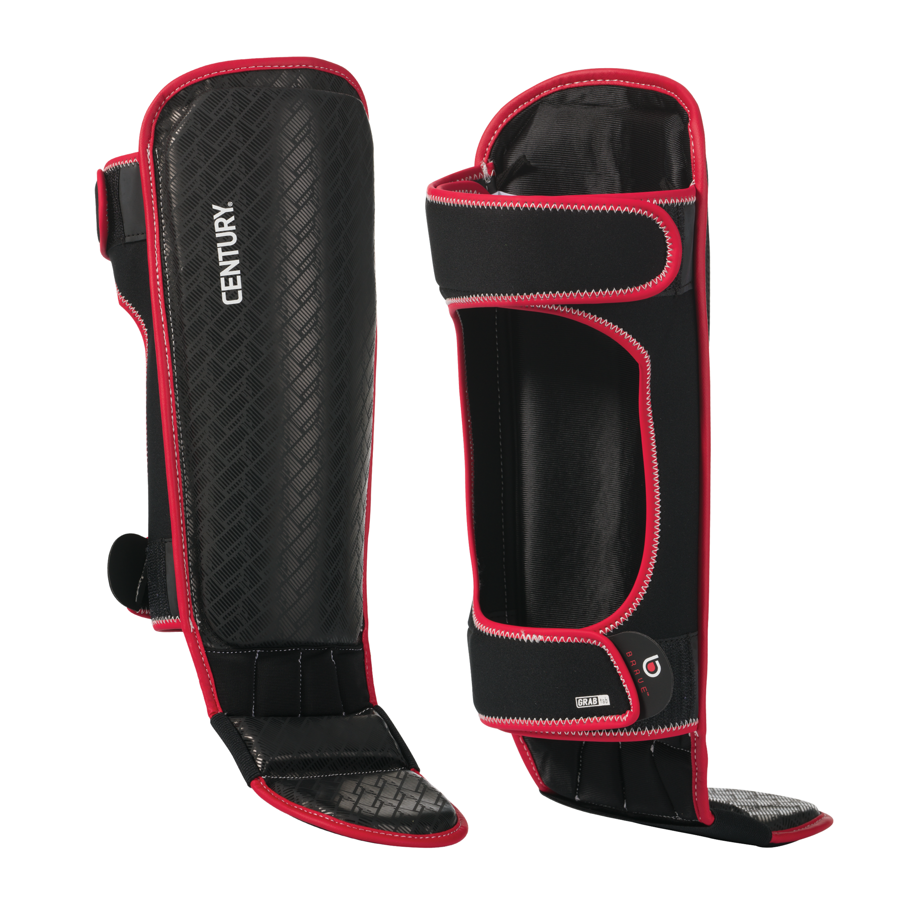 Brave Shin Instep Guards Red/Black